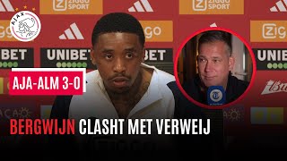 Steven Bergwijn clasht hard met Mike Verweij De Telegraaf na hattrick voor Ajax tegen Almere City [upl. by Doerrer]