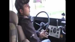 Driving a 1988 Ford B700 Thomas school bus [upl. by Kroo151]