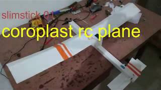 coroplast rc plane build  diy rc plane  time laps ali rc [upl. by Eboh]