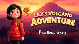 Lily’s Volcano Adventure 🌋  Volcano Bedtime Story for Kids [upl. by Onimod]