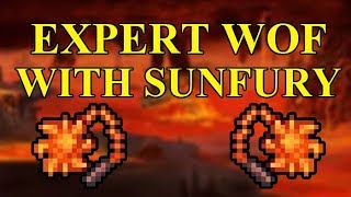 Killing EXPERT Wall of Flesh with SUNFURY [upl. by Attiuqahs58]