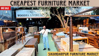 Cheapest Furniture Market with latest designs  Sikanderpur Furniture Market furniture homedecor [upl. by Treblah]