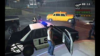 GTA SAN ANDREAS PC  CJ VS POLICE 25 [upl. by Nivrek]