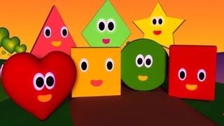 The Shapes Song  Nursery Rhymes  Nursery Rhymes With Lyrics [upl. by Nicolais]