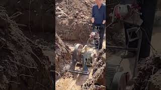 Compacting process of soil for bungalow foundation [upl. by Oriana]