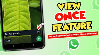 Whatsapp View Once Feature No Screenshots Saves or Shares [upl. by Anolla768]