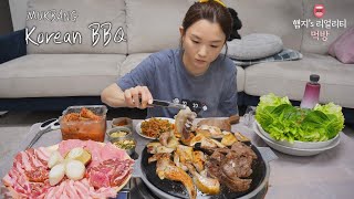 리얼먹방▶quot뒷고기quot 돼지특수부위 amp 시원한 냉면 ☆ ft복분자ㅣKorean BBQㅣREAL SOUNDㅣASMR MUKBANGㅣ [upl. by Asirahc]