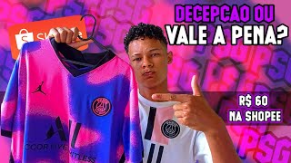 COMPREI A CAMISA ROSA DO PSG NA SHOPEE E CHEGOU ISSO [upl. by Ellwood831]