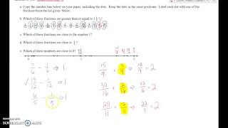 536 Estimating fractions on a number line [upl. by Hanoy]