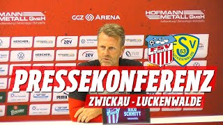 FSV TV  Pressekonferenz  FSV Zwickau  FSV Luckenwalde 20 10 [upl. by Aramit]