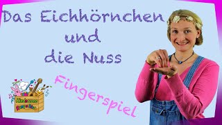 Das Eichhörnchen und die Nuss  Fingerspiele Eichhörnchen Kinderzone Rumpelkiste [upl. by Aihsenot]