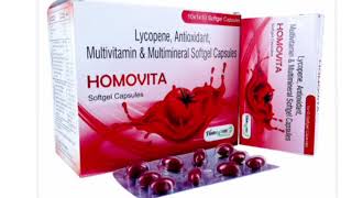 HOMOVITA Capsule Lycopene Antioxidant Multivitamin amp Multimineral Softgel Capsules [upl. by Anawek]