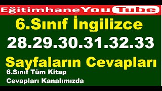 6sınıf ingilizce kitabı sayfa 28 29 30 31 32 33 cevapları [upl. by Soble]