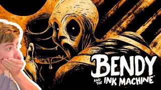 Playing Bendy And The Ink Machine BEST HORROR GAME EVER [upl. by Netty]