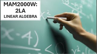 MAM2000W 2LA Linear Algebra UCT Mathematics Eigenvalues Eigenvectors Eigenspaces Nilpotent [upl. by Akeinahs261]