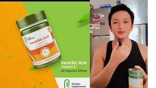 SIMPLEE SUPPLEMENTS ASCORBIC ACID VITAMIN C [upl. by Arhna]