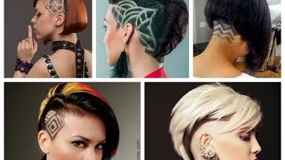 50 Undercut Hairstyles with Hair Tattoos for Women [upl. by Hofmann359]