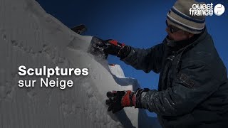 Le challenge de ces Bretons  sculpter la neige en Chine [upl. by Ahselet]