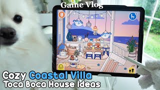 Cozy Coastal Villa in Toca Boca House Ideas 🏠🏝️🌊 Play Toca Boca With My Dog  Toca Life World [upl. by Esnohpla983]