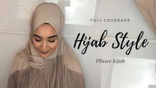 Hijab Tutorial Full Coverage Plissee Hijab [upl. by Renaud939]