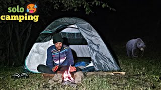 overnight solo camping in forest 🥵camping gone wrongcamping in India Vicky camper camping [upl. by Zilvia]