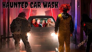 WE WENT THROUGH A HAUNTED CAR WASH 😱🤡🧟‍♂️ [upl. by Azilanna]