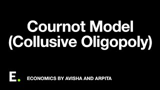 Cournot Model Collusive Oligopoly  Previous Year Numerical Question [upl. by Sessilu]