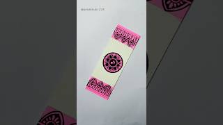 DIY mandala bookmark🌸🩷💖 bookmarkspaintingideaswatercolour diy art aesthetic [upl. by Ylsew]