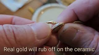 How to test real or fake gold jewelry at home [upl. by Eeldarb]