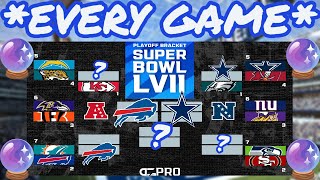 Predicting the FULL 2023 NFL Playoff Bracket through the Super Bowl [upl. by Ressler]