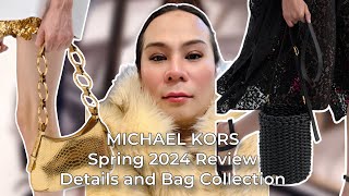 MICHAEL KORS Spring 2024 Review Details and Bag Collection ❤️ [upl. by Dopp816]