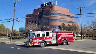 Fairfax County Fire amp Rescue Department Engine 411 Reserve amp Ambulance 411 Responding 1122024 [upl. by Elkin]