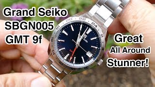 Grand Seiko SBGN005 GMT First Look in 4k UHD [upl. by Fernande]