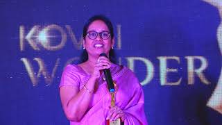 KOVAI WONDER WOMAN iCON 2K19  Ms Malarvizhi Chairperson amp Managing TrusteeSri Krishna Institutions [upl. by Aniarrol77]