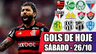 TODOS OS GOLS DESTE SÁBADO 261024  GOLS DE HOJE PELO BRASILEIRÃO SÉRIES A E B [upl. by Yerga]