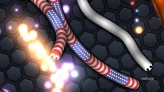 Slither io  Crazy Games  GamePlay 1 [upl. by Repinuj]