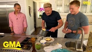 Gordon Ramsays perfect scrambled eggs tutorial  GMA Digital [upl. by Eanert]