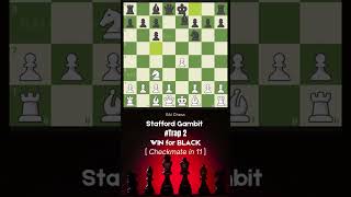 Stafford Gambit Trap 2  WIN for Black  Checkmate in 11 staffordgambit [upl. by Nolahc736]