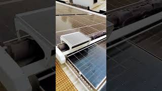 Robot cleaning solar panel [upl. by Heng]