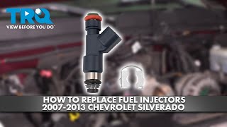 How to Replace Fuel Injector 20072013 Chevrolet Silverado 1500 [upl. by Akimal]