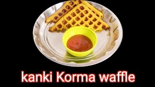 કંકી કોરમા na waffle Waffle recipe kanki Korma waffle Pinkys Gujarati Kitchen Gujarati Vangi [upl. by Joline520]