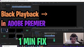 How to Fix BLACK PLAYBACK SCREEN Premiere Pro Blank Screen Premiere Pro CC [upl. by Auohc]