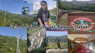 Cairns Skyrail Scenic Railway Tropical Forest Waterfall Cairns vlog part 1 [upl. by Aplihs468]