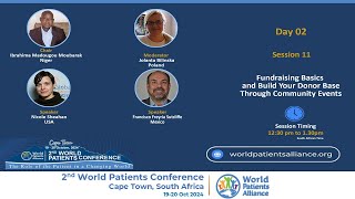 2nd World Patients Conference Fundraising basics and build your donor base through community events [upl. by Conrad]