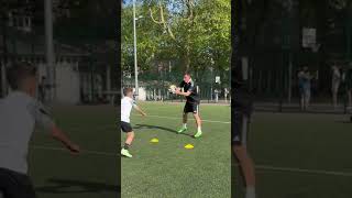 Attackers try this simple drill to improve 🤩⚽💯 footballtraining footballdrills drills soccer [upl. by Stranger]