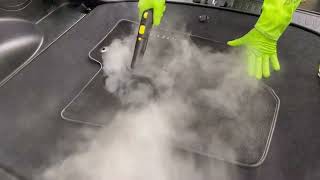 How to clean your car mats with a steam cleaner car steam cleaning Mobile Car Valeting Kinsale [upl. by Senior]