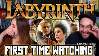 Labyrinth 1986 MOVIE REACTION  His FIRST TIME WATCHING  Jim Henson  David Bowie [upl. by Kcirdneked]