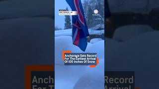 Anchorage Buried by 100 inches of Snow Causing Roofs to Buckle [upl. by Whitnell]