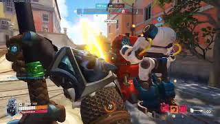 1 console mei s5 according to overbuff tries reinhardt for the first time [upl. by Schnabel943]