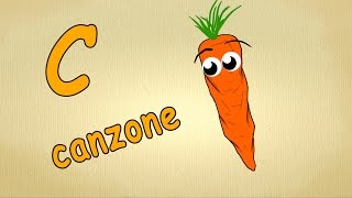 alfabeto italiano pronuncia  C Canzone  alfabeto canzone per bambini [upl. by Gwendolen]